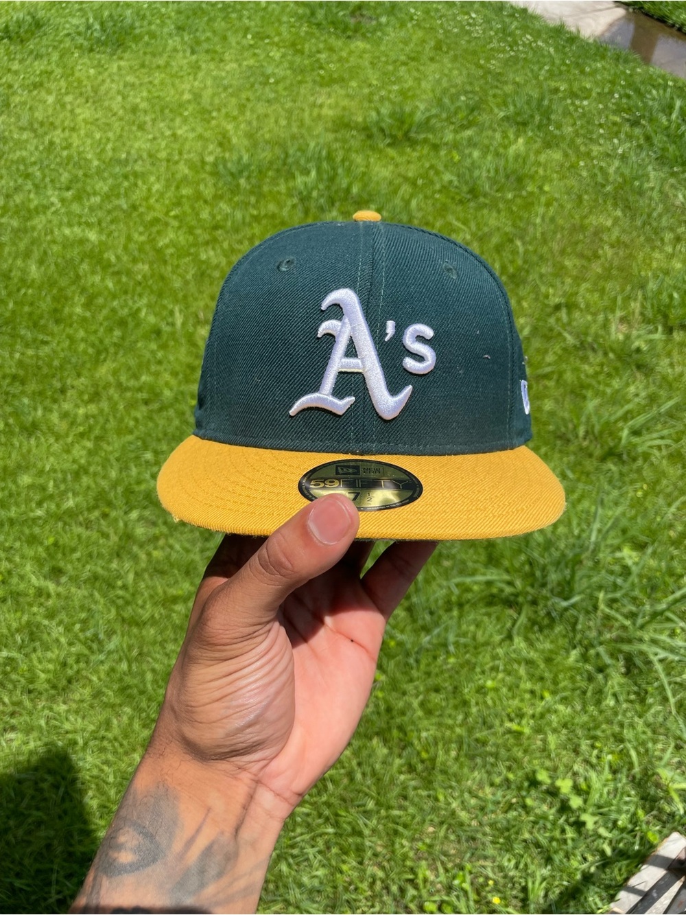 New Era Forest Green & White Fitted Cap